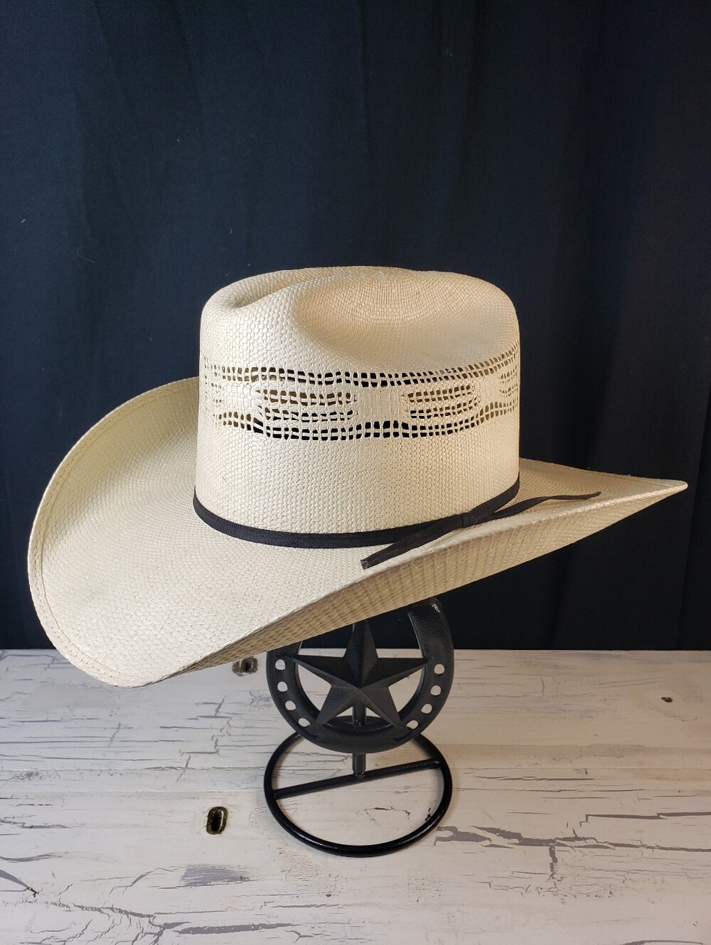 Eddy Bros. Straw Cowboy Hat in Natural - size 6-3/4 to 6-7/8